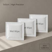 Lingettes Nettoyantes pour Écrans de Marque Neutre en Microfibre avec 26%/70% d'Alcool Isopropylique pour Téléphones, Ordinateurs et Écrans de Télévision - Emballées Individuellement