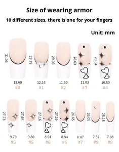 Ongles à presser en amande rose nude 3D avec paillettes, style <span class=keywords><strong>French</strong></span> Manucure, haute qualité, réutilisables, 24 pièces, longue durée - Product Image 6