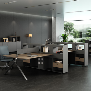 Mobili per Ufficio Modulari Moderni Postazioni di Lavoro Cubicoli Scrivanie per Uffici Amministrativi e Scrivanie per Dipendenti - Product Image 6