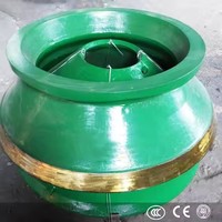 Repuestos para Trituradora de Cono Telsmith 48FC Mn18Cr2, Revestimiento de Tazón, Manto Cóncavo, Fundición de Acero con Alto Contenido de Manganeso para Minería