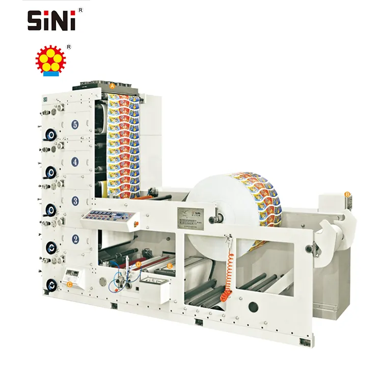 SINI Low Cost Price Ry850 4 Color Automatic Paper Cup Flexo Printing Machinery for Small Business