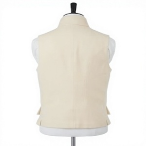 Men's <b>Plus</b> <b>Size</b> Wool <b>Waistcoat</b> Sleeveless Stand Collar Single Breasted Vintage Style Outerwear - Product Image 5