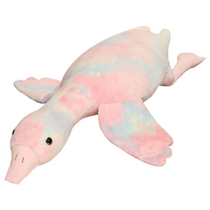 Nuevo Zari-dyed Colorful Large White Goose Bed Throw Pillow Peluche de juguete Goose Doll Peluche que se puede lavar como compañero - Product Image 1