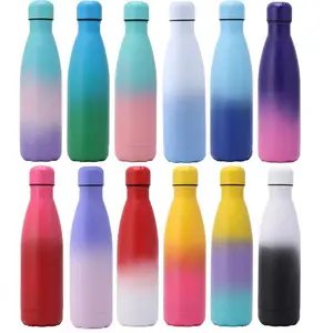Prezzo promozionale bottiglia d'acqua a doppia parete in acciaio inossidabile 304 borraccia sportiva sottovuoto bottiglia tipo Cola