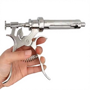 Pistolet d'injection vétérinaire réglable en acier inoxydable avec dosage visible contrôlé pour les médicaments du bétail - Product Image 3