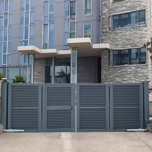 Shengshichanglong Modern Aluminum Alloy Automatic Swing Gate Industrial Electric Folding Gate for Industrial Park Entry Outdoor - Product Image 3