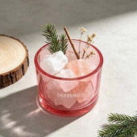 Gobelets à bougies en verre coloré personnalisables de 140 ml, violet, rose, vert, orange, noir, diffuseurs d'huiles aromatiques, porte-bougies, articles décoratifs