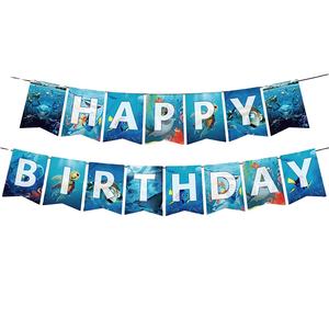 ชุดตกแต่งงานเลี้ยงปลาการ์ตูน4ชิ้นลูกโป่งป้ายปลาตุ๊กตาสำหรับงานวันเกิดในโอกาสวันขอบคุณพระเจ้า - Product Image 1