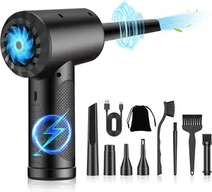 Cordless Dust Cleaning Air Blower Spray 3-Gear PC Computer Keyboard 91000RPM 6000Mah Electronic Compressed Air Duster Gun