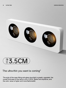 Plafonnier <span class=keywords><strong>LED</strong></span> carré ultra-plat anti-éblouissement à montage en saillie pour éclairage intérieur - Vente directe usine - Product Image 3