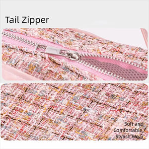 Sac à dos pour animaux de compagnie portable de luxe à la mode, motif à carreaux, grande capacité, sac à main pour petits chiens, races pour l'extérieur - Product Image 2