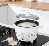Mini-cuiseur à riz électrique intelligent multifonction en gros avec pelle, tasse doseuse et cuve intérieure antiadhésive en acier inoxydable, portable