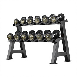 Faltbares Kommerzielles Heimfitness-Gerät Reiner Stahl Gummibeschichtung Komplettes Hantelset Kombinationsrahmen - Product Image 5