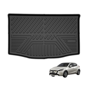 Custom TPE Anti-Slip Waterproof Car Floor Liner Rear Boot Mat Customizable Car <b>Trunk</b> Carpet Foot Pad for Mazda 2 - Product Image 4