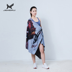 Toalla de Playa Jiemeirui 80x160cm de Microfibra de Secado Rápido, Toalla Deportiva Refrescante de Fibra de Poliéster con Logotipo Impreso Personalizado - Product Image 3