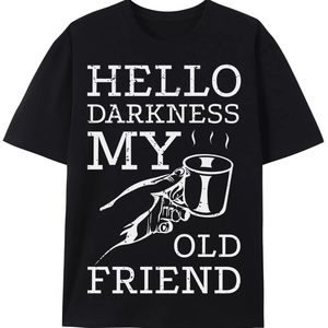 Hola Oscuridad, mi viejo amigo, vine a beber contigo, camiseta para amantes de la cerveza del Día de San Patricio - Product Image 1