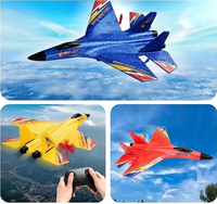 Avión RC SU27 EPP 2.4ghz, Planeador de Gravedad, Aereo Telecomandado, Drones de Radiocontrol, Ala Fija RTF, Juguete de Espuma RC, Regalo para Niños