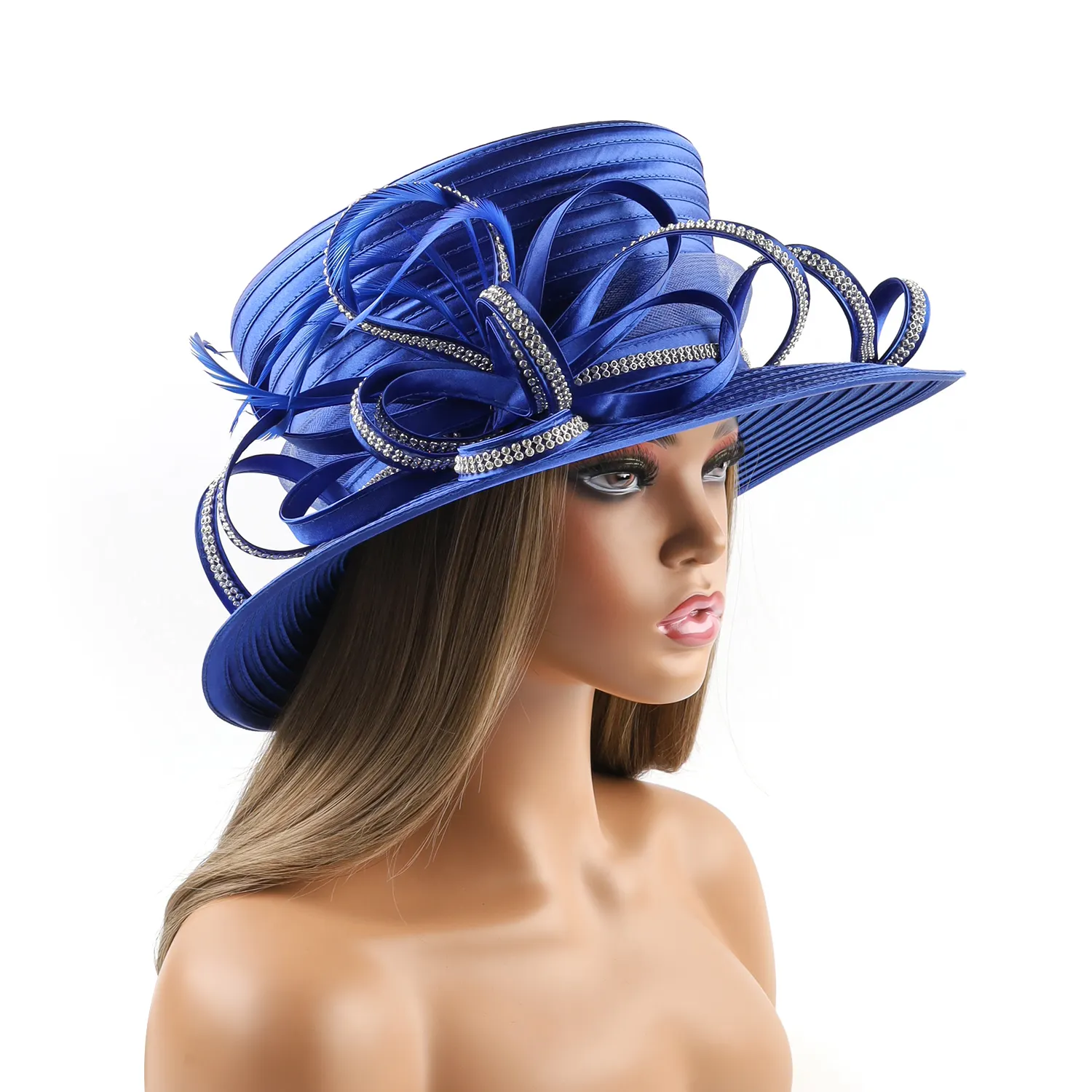 Cao Cấp Giáo Hội Mũ Phụ Kiện Tóc Hoàn Hảo Đám Cưới Mũ Ngụy Trang Du Lịch Fascinators Mũ Cho Phụ Nữ Phụ Nữ