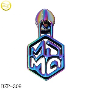 Tùy Chỉnh Hình Dạng Hợp Kim Kim Loại Dây Kéo Thanh Trượt Với Mạ Vàng Trang Trí Tên Thẻ Cho Quần Áo Túi Kim Loại Puller Loại - Product Image 6