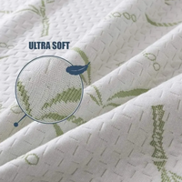 Tissu en bambou tricoté jacquard imperméable, tissu laminé TPU pour la protection de matelas en textile d'ameublement