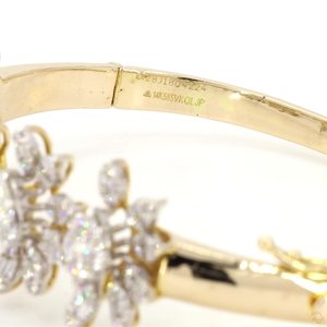 Pulsera Clásica de Oro con Diamantes para Mujer, Elegante, Brillante, Ligera, Cómoda, Joyería Fina de Moda para Fiestas y Uso Diario - Product Image 5