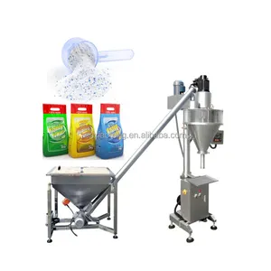 Semi Automatic Enzyme Powder Cleanser Coffee Powder Small Auger Powder Filling Machine