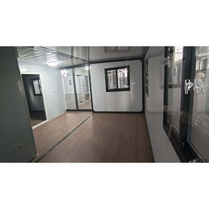 Maison de remorque extérieure moderne à double aile pliable en acier trois en un espace de vie mobile avec cuisine et salle de bain - Product Image 5