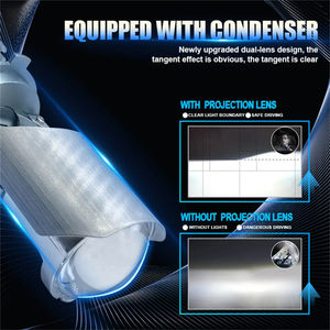 Super brillante <span class=keywords><strong>Mini</strong></span> Canbus H4 LED coche faro bombillas 6500K lente Auto lámpara H4 haz Alto y Bajo para coches motocicleta - Product Image 2