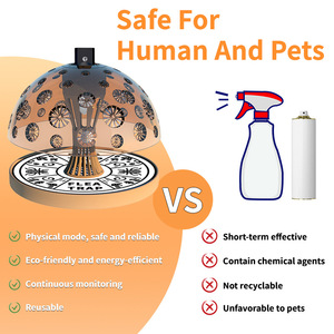 Piège à puces pour animaux domestiques d'intérieur, lampe anti-puces collante pour attraper les mites, les puces et les petits insectes volants - Product Image 6