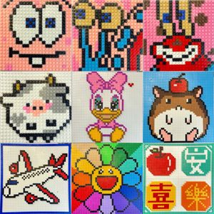 Mới hợp thời trang mẫu miễn phí nhựa trẻ em Đồ chơi giáo dục DIY đầy màu sắc 8 mét Mini gạch <span class=keywords><strong>3D</strong></span> khối xây dựng bán buôn - Product Image 5