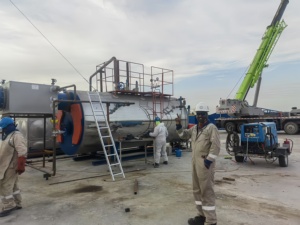 Chaudière à vapeur de type WNS de 1 à 6 TPH, montée sur skid, avec tuyaux et vannes préinstallés pour une installation rapide sur site - Product Image 5