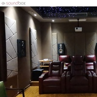 Panneaux acoustiques insonorisants résistants au feu, décoration murale intérieure professionnelle pour cinéma commercial, salle de cinéma