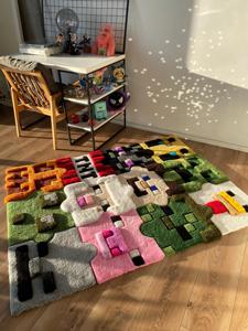 Tapis personnalisé découpé sur mesure, motif imprimé, pour décoration de chambre, tapis anime, tapis gamer, tapis de dessin animé, tapis <span class=keywords><strong>Minecraft</strong></span>, tapis anime - Product Image 1