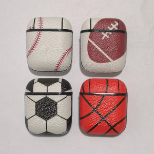 Étui en cuir PU de conception de basket-ball de football de haute qualité antichoc pour <span class=keywords><strong>Airpods</strong></span> Pro 2 3 - Product Image 1