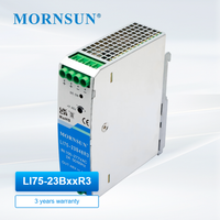 Alimentation électrique sur rail DIN MORNSUN 75W, série LI75-23BxxR3, entrée ultra large 85-305VAC, module convertisseur AC/DC industriel