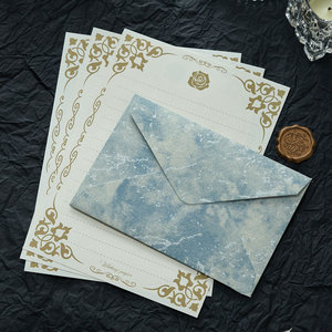 Enveloppe en feuille d'or et ensemble de litière Enveloppe spéciale en papier avec autocollant Enveloppe carte postale - Product Image 2