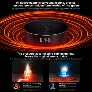Original pour <span class=keywords><strong>Xiaomi</strong></span> Mijia Intelligent Micro Pressure IH Rice Cooker 4L Smart Display App Control NFC IH Surround Fire Heating - Product Image 3