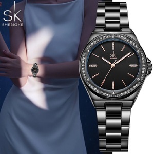 Shengke Top Luxury Ladies Relojes Estilos de moda Relojes de pulsera de cuarzo para <span class=keywords><strong>mujer</strong></span> Diseño original <span class=keywords><strong>Mujer</strong></span> Mejores <span class=keywords><strong>regalos</strong></span> Reloj - Product Image 1