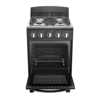 Cuisinière à gaz en acier inoxydable autoportante multifonction avec four pour la maison, la cuisine et l'appartement