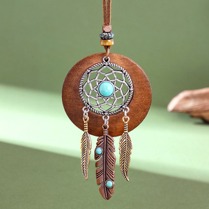 Vintage <strong>Boho</strong> Multilayer Long Pendant <strong>Necklace</strong> Retro Party Vintage Zinc Alloy Jewelry with Rope Chain for Women and Men - Product Image 4