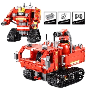 C51048w cada 2 in1 đô thị chữa cháy chữa cháy RC biến dạng xe tải finley mô hình gốc đồ chơi lepins Robot xây dựng khối giáo dục - Product Image 4