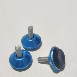 Xinhengxin Furniture Leg 6x15x25mm <b>Adjustable</b> Steel Blue Round Chair Feet Home Office Industrial Design Easy Installation - Product Image 2