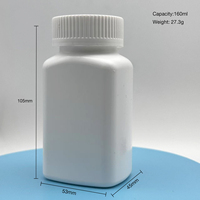 Bouteille vide d'emballage de médecine de capsule de vitamine de bonne qualité avec le chapeau de sécurité d'enfant