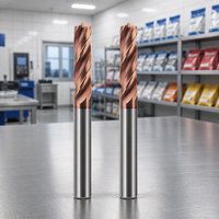 Forets CNC auto-centreurs ZROYEE avec revêtement TiN en carbure de tungstène pour l'acier inoxydable et l'alliage d'aluminium