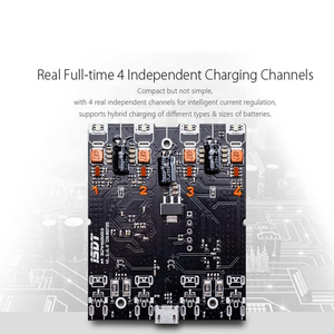 Cargador de Baterías Inteligente A4 Air de 4 Compartimentos para Baterías AAA y AA, Entrada USB de 18W, Funcionamiento Inalámbrico Doméstico, Recargable 10500 - Product Image 5