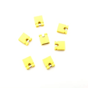 2.54mm Pitch Mini Jumper Bronze Half Gold H:6.0mm Yellow Open 1*2P - Product Image 1