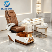 Fauteuil de pédicure électrique de luxe pour salon de beauté et spa, mobilier de salon de manucure et pédicure