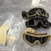 Lunettes de protection anti-impact pour PC, anti-buée, respirantes, avec lentilles remplaçables, pour la chasse, le cyclisme, l'escalade, la randonnée
