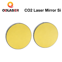 Miroir réfléchissant au laser CO2, lentille réflectrice en silicium plaqué or, diamètre 19 20 25 30 38,1 mm pour graveur et découpeur laser