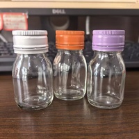 Bouteilles en verre transparent mini de 30 ml 40 g à prix abordable pour jus, shots, boissons énergisantes, aliments en conserve et bonbons avec bouchon en aluminium (qualité alimentaire)
